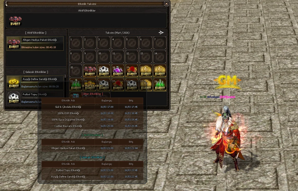 Event Takvimi Sistemi