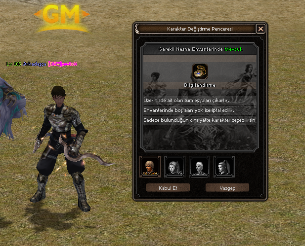 Karakter Değiştirme